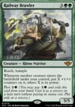 Railway Brawler Outlaws of Thunder Junction (OTJ) 175 MTG Regular - Image 1