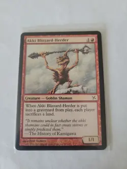 4 X Akki Blizzard Herder - Mtg Betrayers - Image 1