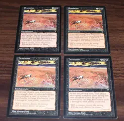 MTG 4 x Desolation Visions Black Enchantment Rare Lot - Image 1