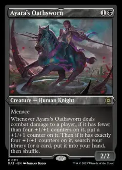 MTG MOM Aftermath - Ayara's Oathsworn (Etched Foil) - Image 1