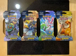 Full Artwork Set Pokemon TCG Unbroken Bonds Sleeved Booster Packs - Image 1