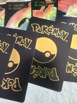 Pokemon 10 V Vmax Gx Black Foil Rainbow 🔥Fan Art🔥set NM - Image 4