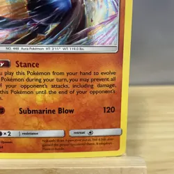 Lucario SM54 LP Sun & Moon Cosmos Holo Black Star Promo Pokemon ✨LIGHT PLAY✨ - Image 4
