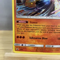 Lucario SM54 LP Sun & Moon Cosmos Holo Black Star Promo Pokemon ✨LIGHT PLAY✨ - Image 5