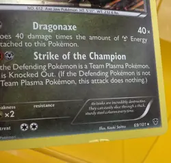 Haxorus 69/101 Cosmos Holo Rare Pokemon Blister Exclusives 2013 MP - Image 3