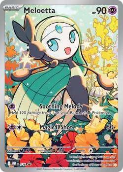 Pokemon TCG Meloetta Black Star Promo 026 Holo Illustration Rare Near Mint - Image 1