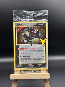 Greninja Gold Star Holo Promo SWSH144 Celebrations Black Star Pokemon - SEALED - Image 1
