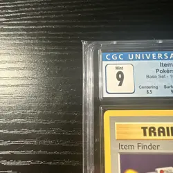 Item Finder 74/102 Base Set Pokemon CGC 9 Mint WOTC Vintage Pokemon - Image 3
