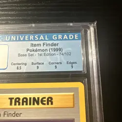 Item Finder 74/102 Base Set Pokemon CGC 9 Mint WOTC Vintage Pokemon - Image 4