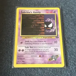 Pokemon TCG WoTC Sabrina's Gastly 96/132 Gym Challenge Vintage Near Mint! - Image 1