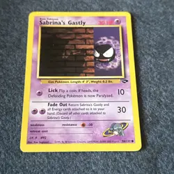 Pokemon TCG WoTC Sabrina's Gastly 96/132 Gym Challenge Vintage Near Mint! - Image 3