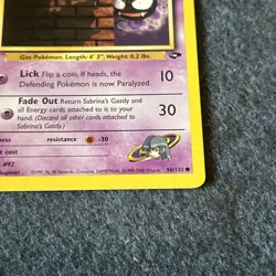 Pokemon TCG WoTC Sabrina's Gastly 96/132 Gym Challenge Vintage Near Mint! - Image 5