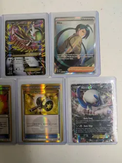 Pokemon Card Lot with 9 Cards With Ex's, Holos, Trainers, and IRs - Image 2