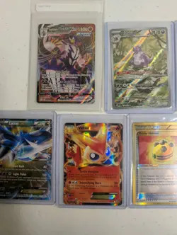Pokemon Card Lot with 9 Cards With Ex's, Holos, Trainers, and IRs - Image 3
