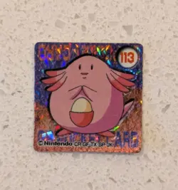 Chansey Holo Pokemon GB Pocket Mini Card 1x1 Inch Vintage Japanese Nintendo - Image 1