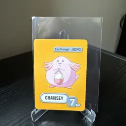 2005 Pokemon Master Trainer Board Game Pokemon Card RARE Chansey - Image 1