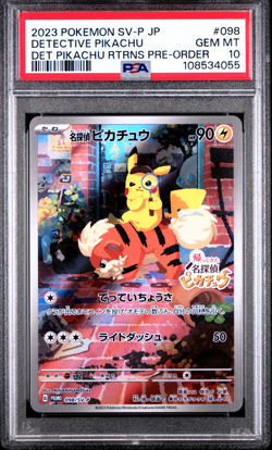 PSA 10 Detective Pikachu 098/SV-P Promo Full Art Japanese Pokemon Card 2023 -055 - Image 1