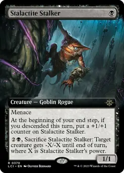 1x Stalactite Stalker ~ Extended Art - Foil Light Play, English The Lost Caverns - Image 1