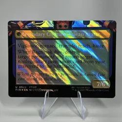 Magic the Gathering Final Fantasy Fang Fearless lCie Borderless Surge Foil #526 - Image 3