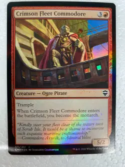 MTG 1x FOIL Crimson Fleet Commodore Commander Legends Magic the Gathering x1 NM - Image 1