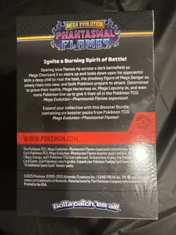 Pokemon TCG Mega Evolution Phantasmal Flames Booster Bundle New Sealed - Image 2