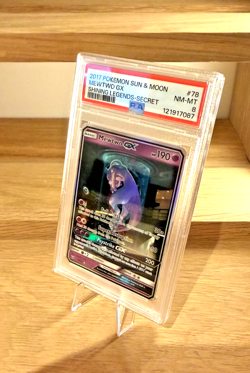 2017 Pokemon Mewtwo GX Secret Rare #78 - Shining Legends - PSA 8 NM-MT - Image 2