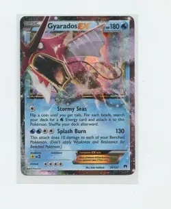 2015 English Pokemon Trading Card XY Breakpoint 026 Gyarados ex - Image 1