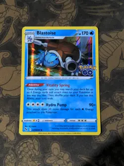 Pokemon: Go 2022- Blastoise 17/78 - Holo Rare - Near Mint - Image 1