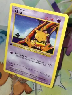 Pokemon TCG 1st Edition Shadowless Abra 43/102 NM/ Better - Image 4