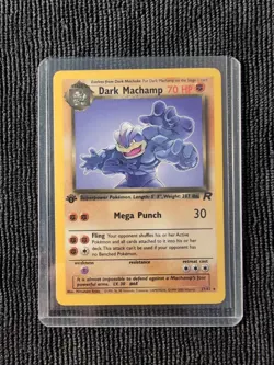 Pokemon TCG Dark Machamp Team Rocket 27/82 Non-Holo Rare 1st Edition NM - Image 1