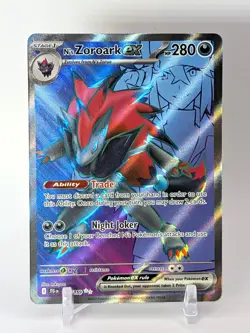 N's Zoroark ex 175/159 Ultra Rare Pokemon TCG SV09: Journey Together NM - Image 1