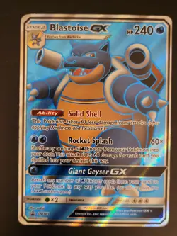 🔥 Clean Blastoise GX SM189 - 2019 Black Star Promo - Full Art Holo NM - Image 2