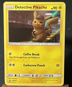 NM Mint Detective Pikachu Promos Pokemon Card SM190 Holo Promo - Image 1