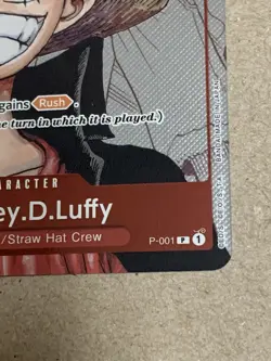 One Piece TCG 25th Premium Collection Alt Art Monkey.D.Luffy P-001 Promo Card NM - Image 5