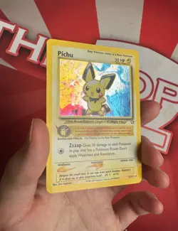 PICHU 12/111 Neo Genesis HOLO RARE Unlimited Pokemon TCG card LP READ - Image 2