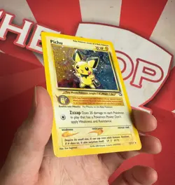 PICHU 12/111 Neo Genesis HOLO RARE Unlimited Pokemon TCG card LP READ - Image 3