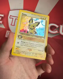 PICHU 12/111 Neo Genesis HOLO RARE Unlimited Pokemon TCG card LP READ - Image 4