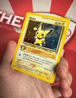 PICHU 12/111 Neo Genesis HOLO RARE Unlimited Pokemon TCG card LP READ - Image 5