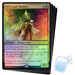 FOIL SILVERQUILL SILENCER X4 Strixhaven: School Of Mages STX Magic MTG MINT CARD - Image 1