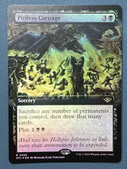 Pitiless Carnage (Extended Art) Outlaws of Thunder Junction OTJ MTG Foil - Image 1