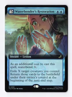 Waterbender's Restoration Extended Foil MTG Avatar Last Airbender Eternal Legal - Image 1