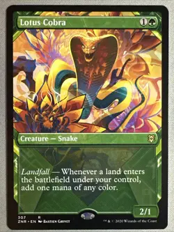 MTG / Lotus Cobra / ZNR / #307 / Regular (Showcase) / Rare / NM - Image 1