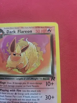 Pokemon: Dark Flareon 1st Edition #35/82 Team Rocket 2000 WOTC - NM - I116 - Image 5