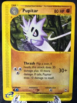Pupitar 056/147 Aquapolis Uncommon Pokemon TCG NM Never Played - Image 1