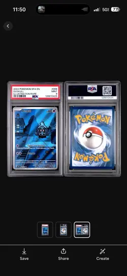 2024 Pokemon Duskull 68 SFA EN Illustration Rare PSA 9 Mint 🔥 - Image 3