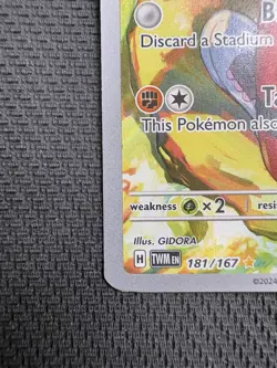 Hisuian Growlithe - 181/167 - Pokemon Twilight Masquerade Illustration Rare NM - Image 4