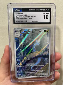 CGC 10 Dragonair 181/165 Pokemon 151 English 2023 Illustration Rare - Image 1
