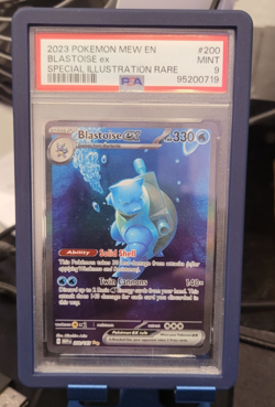 2023 Pokemon Mew EN Blastoise ex Special Illustration Rare PSA 9 plus bumper - Image 1