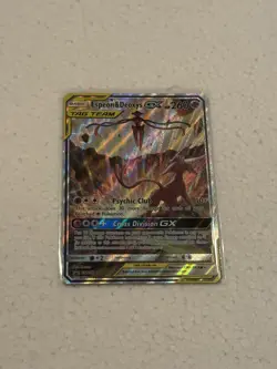 Pokemon TCG Espeon & Deoxys GX SM240 Black Star Promo Holo Near Mint - Image 2
