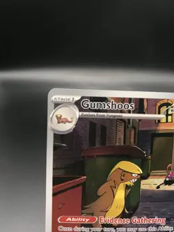2025 Pokemon Mega Evolution MEG EN Gumshoos Illustration Rare #153/132 - Image 3